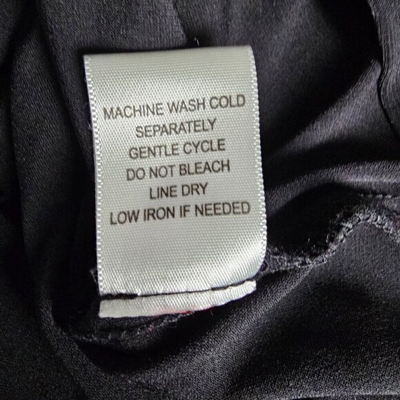 Emma & Michele Solid Blouson Wide Leg Black Jumpsuit - Picture 9 of 9